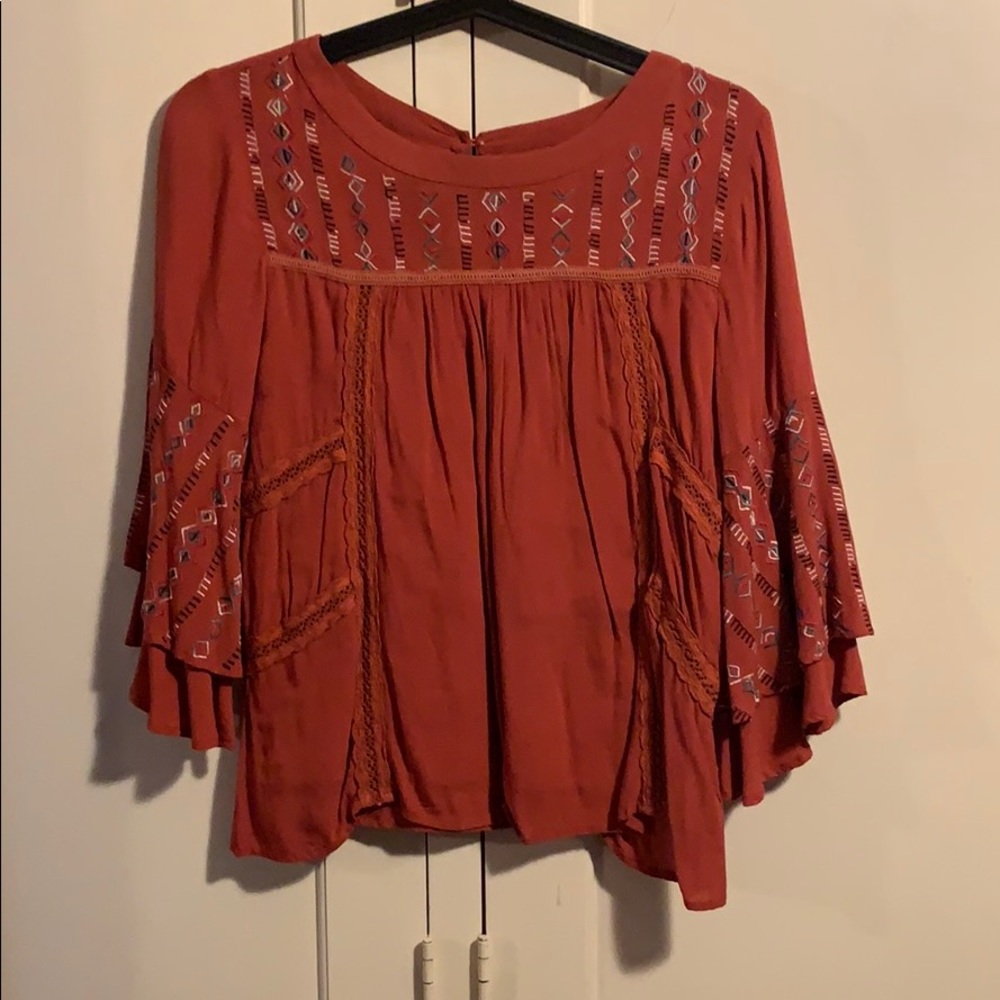 RAHI CALI BURNT ORANGE TOP